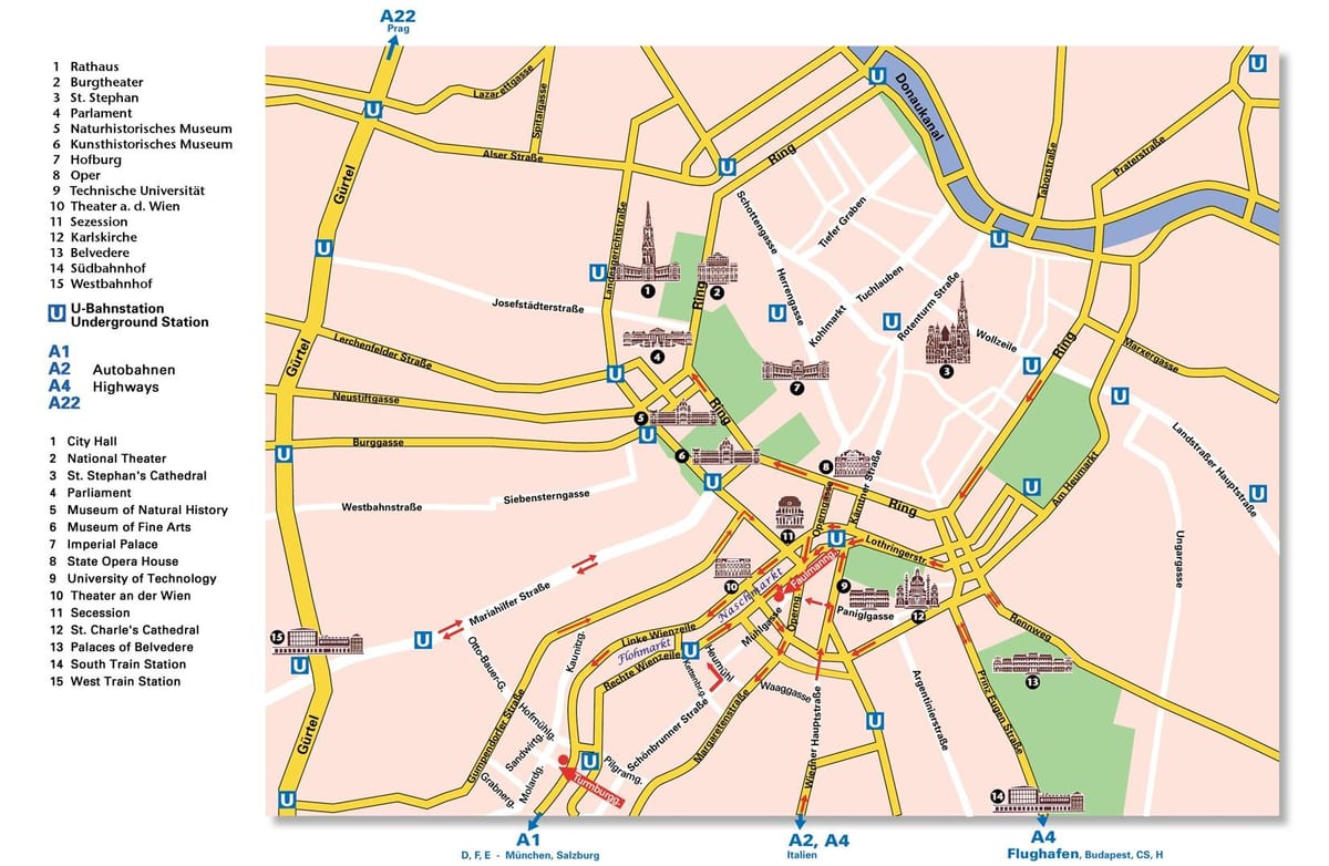 ringstrasse નકશો
