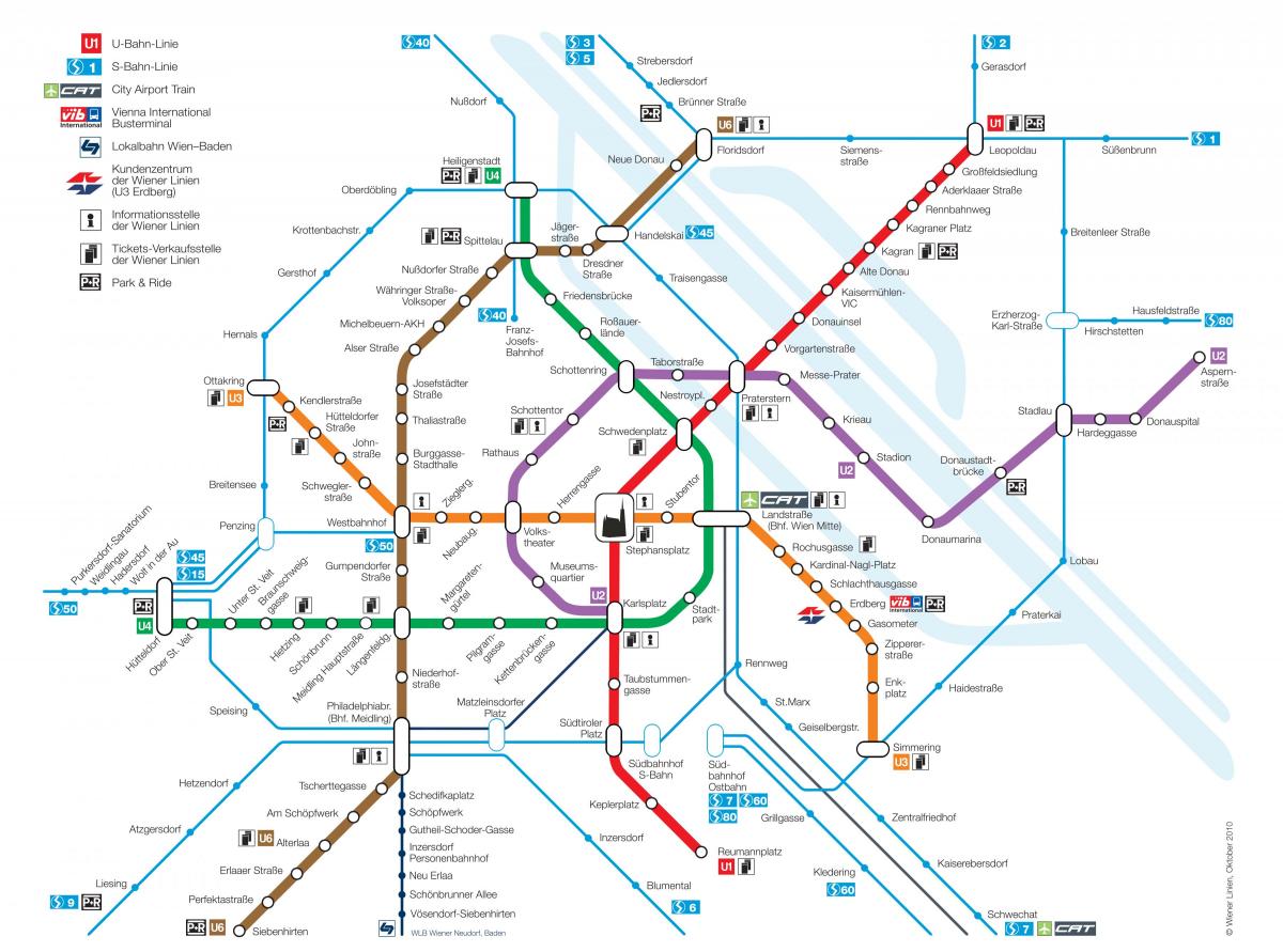 Wien tube નકશો