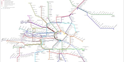 વિયેના strassenbahn નકશો